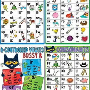 Teacher Created Resources Pete The Cat® Phonics Small Poster Pack (EP62003)