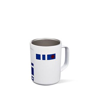 Corkcicle Star Wars 16 Oz Coffee Mug Triple Insulated Stainless Steel Cup, R2D2