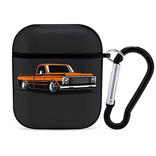 Vintage Truck Airpods Case Cover for Apple AirPods 2&1 Cute Airpod Case for Boys Girls PC Hard Protective Skin Airpods Accessories with Keychain