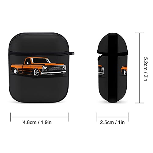 Vintage Truck Airpods Case Cover for Apple AirPods 2&1 Cute Airpod Case for Boys Girls PC Hard Protective Skin Airpods Accessories with Keychain