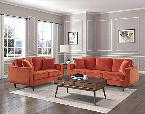 Lexicon Mapleton Living Room Sofa, Orange