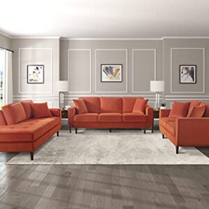 Lexicon Mapleton Living Room Sofa, Orange