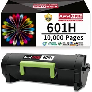 aprone 601h 60f1h00 remanufactured toner cartridge replacement for lexmark 601h work for mx310dn mx611de mx511de mx410de mx611dhe mx610de mx511dhe mx510de mx511dte mx611dte (10,000 pages)