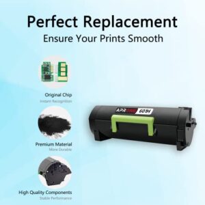 APRONE 601H 60F1H00 Remanufactured Toner Cartridge Replacement for Lexmark 601H Work for MX310dn MX611de MX511de MX410de MX611dhe MX610de MX511dhe MX510de MX511dte MX611dte (10,000 Pages)