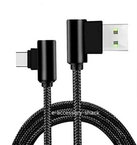 3 pack 6ft 90 degree right angle braided type c fast charging cable usb-c quick charger power charge cord for samsung galaxy s8 s9 s10 s20 s21 ultra 5g fe s21 s21+ note 8 9 10 a20 a21 a50 a51 a70 a71