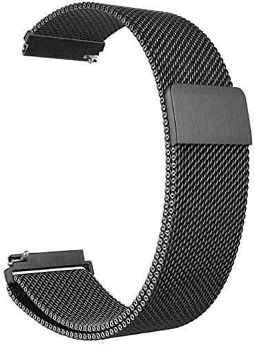 Compatible for Apple Watch Band ,Stainless Steel Magnetic Absorption Strap Metal Mesh Wristband Sport Loop for iWatch Strap 38 mm 40mm 42 mm 44mm Series 8/7/6/SE/5/4/3/2/1 (Black,42MM/44MM/45MM)