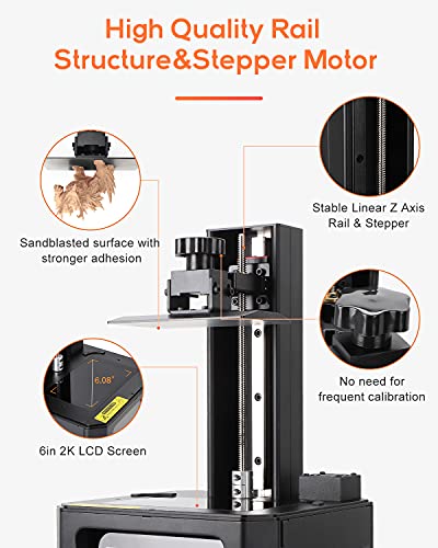 Creality Official HALOT-ONE (CL-60) Resin 3D Printer with Precise Intergral Light Source, WiFi Control and Fast Printing,Dual Cooling & Filtering System, Assembled Out of The Box