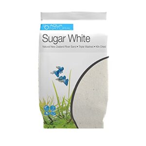 aquanatural sugar white sand 10lb substrate for aquascaping, aquariums, vivariums and terrariums