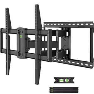 usx mount ul listed full motion tv wall mount for 37"-90" tvs, pre-assembled tv mount fits 16", 24" wood studs, universal with swivel and tilt tv bracket up to vesa 600x400mm, 150lbs