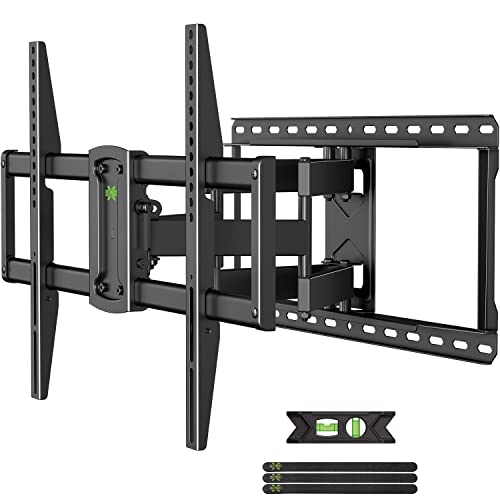 USX MOUNT UL Listed Full Motion TV Wall Mount for 37"-90" TVs, Pre-Assembled TV Mount Fits 16", 24" Wood Studs, Universal with Swivel and Tilt TV Bracket Up to VESA 600x400mm, 150lbs