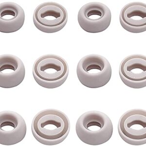 BLUEWALL Ear Tips for Galaxy Buds Pro Headphones, Fit in Charging Case Earbud Tips Eartips Replacement for Galaxy Buds Pro SM-R190 Earbuds, S/M/L 6 Pairs, Phantom Silver