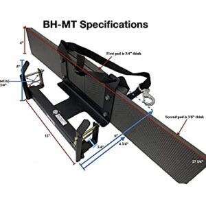 Garbage Commander Bumper Mounted MT Wheeled Trash Can Hauling Hitch