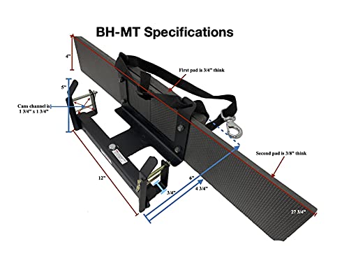 Garbage Commander Bumper Mounted MT Wheeled Trash Can Hauling Hitch