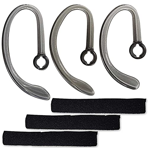 Miayaya Eargels Earhooks Spare Earbuds with Foam Tube Kit Compatible Model for Plantronics WH500 CS540 W440 CS70 Savi W740 Headset Replacement Tip Ear Loop Small Medium Large Size Durable 1Set