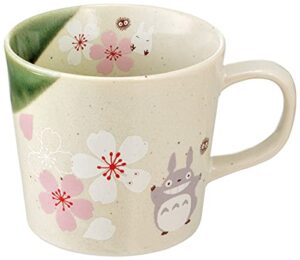 studio ghibli via bluefin my neighbor totoro traditional japanese dish series -porcelain mug [sakura/cherry blossom] - official studio ghibli merchandise