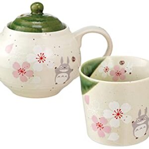 Studio Ghibli via Bluefin My Neighbor Totoro Traditional Japanese Dish Series -Porcelain Mug [Sakura/Cherry Blossom] - Official Studio Ghibli Merchandise