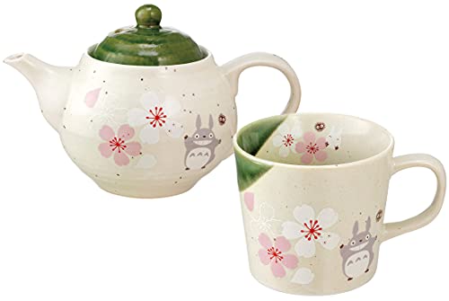 Studio Ghibli via Bluefin My Neighbor Totoro Traditional Japanese Dish Series -Porcelain Mug [Sakura/Cherry Blossom] - Official Studio Ghibli Merchandise