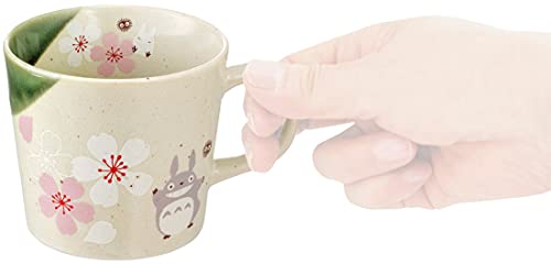 Studio Ghibli via Bluefin My Neighbor Totoro Traditional Japanese Dish Series -Porcelain Mug [Sakura/Cherry Blossom] - Official Studio Ghibli Merchandise