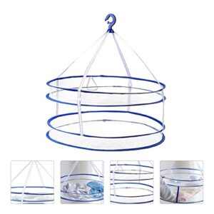 UXZDX Shopping Basket，1pc Mesh Clothes Hanging Dryer Double-Layer Foldable Sweater Drying Basket