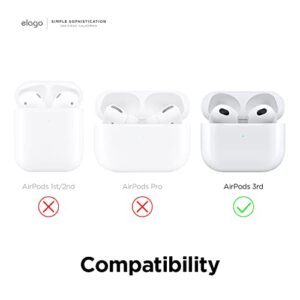 elago Peach Case Compatible with AirPods 3 Case Cover, Cute 3D Design Case Compatible with AirPods 3rd Generation Case 2021, Protective Silicone Case with Keychain, Wireless Charging, Girly Anime Case