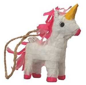 fetch-it pets 8" unicorn shaped piñata bird toy suitable for small medium and large parrots budgies parakeets cockatiels lovebirds and cockatoos
