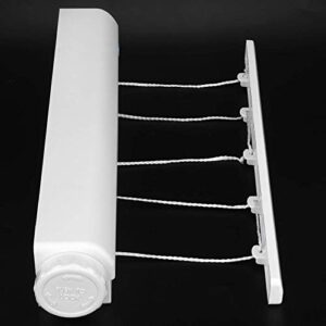 Clothesline, Telescopic Retractable Clothesline Clothes Drying Rope Hanger for Indoor Outdoor Supplies(Five Ropes)