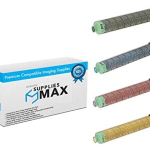SuppliesMAX Compatible Replacement for Lanier LD-620C/LD-625C Toner Cartridge Combo Pack (BK/C/M/Y) (84150MP)