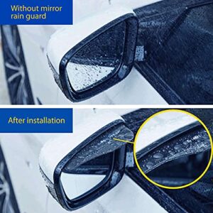 Goodyear Side View Mirror Guards, Pair, Flexible Plastic Protection to Improve Clarity, Visibility, and Road Safety, Protects Against Rain, Snow, and Dirt, Includes 2 License Plate Frames - GY003798