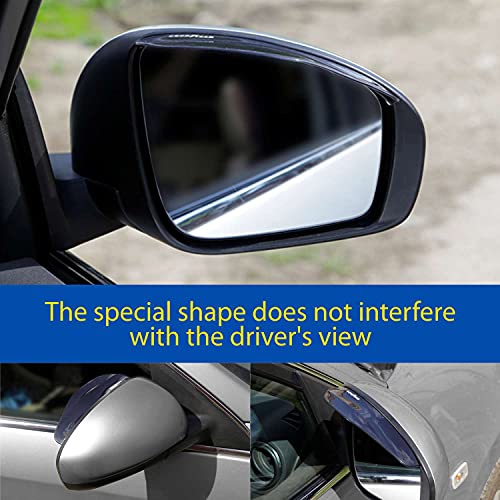 Goodyear Side View Mirror Guards, Pair, Flexible Plastic Protection to Improve Clarity, Visibility, and Road Safety, Protects Against Rain, Snow, and Dirt, Includes 2 License Plate Frames - GY003798