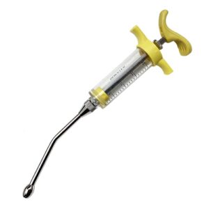 duratek drenching syringe with dose nut and feeding nozzle - 20cc (color may vary)