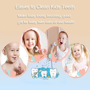 HGR 2Pcs Kids U- Shaped Toothbrush, Manual Toothbrush Oral  Cleaning Tools for Children Training Teeth Cleaning Whole Mouth Toothbrush for Kids (Aged 6~12)