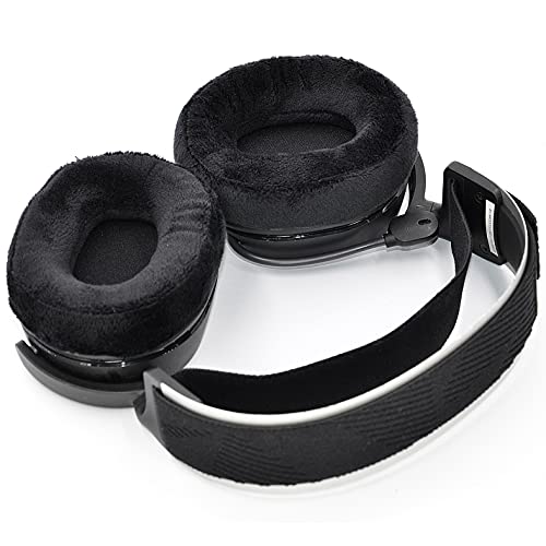 Arctis 7 Velour Thicker Upgrade Quality Earpads - Replacement Ear Cushion Foam Cover Compatible with ATH-M50x M50 M40 M40FS / Arctis 7 / Arctis 5 / Arctis Pro/MDR-7506 V6 Headphone