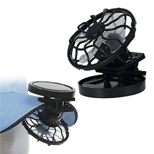 summer portable mini solar powered clip fan clip-on table travel mini air cooler for mountain climbing, camps and wilderness survival