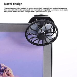 Summer Portable Mini Solar Powered Clip Fan Clip-on Table Travel Mini Air Cooler for Mountain Climbing, Camps And Wilderness Survival