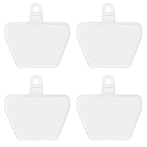 cocases 4 pack phone tether tab, phone strap connector for cell phone safety lanyard patch (white x4)