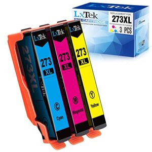 lxtek remanufactured ink cartridge replacement for 273xl 273 xl to use with xp-820 xp-810 xp-620 xp-610 xp-600 xp-520 printer (3 pack, 1 cyan, 1 magenta, 1 yellow)