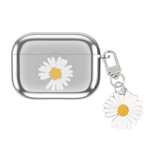 aolaboky fragment daisy and pendant wireless bluetooth headset case for airpods 1 2 pro case earphone silicon cover for women girls' gifts (airpods pro-b1)