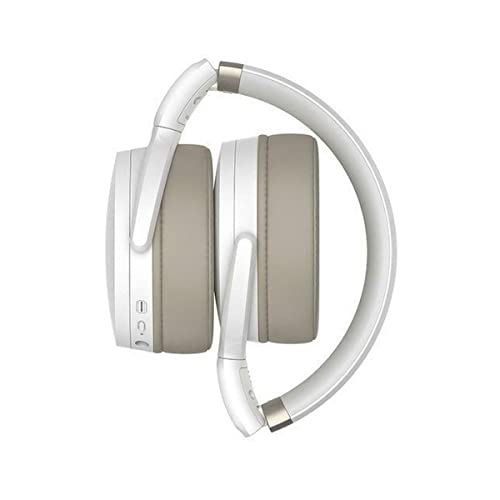 Sennheiser HD 450BT Bluetooth 5.0 Wireless Headphone with Active Noise Cancellation - 30-Hour Battery Life, USB-C Fast Charging, Virtual Assistant Button, Foldable - White (Renewed)