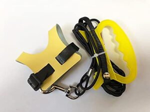 bird harness-parrot flight belt vest adjustable bird leash parrot pet is an outdoor flight training rope for small and medium-sized birds (m, yellow)