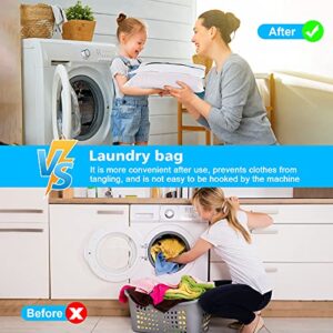 Set of 3 Durable Mesh Laundry Bags for Delicates,Have Hanger Loops(1Large 16 x 20 inches, 2Medium 12 x 16 inches)