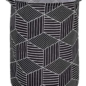 Large Laundry Basket, Baby Laundry Basket, Waterproof Laundry Hamper, Foldable Clothes Hamper, Collapsible Laundry Baskets. Teen Hamper, Perfect for Dirty Clothes and Toys. (Black diamond)