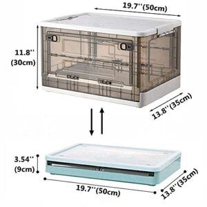 Portable Hedgehog Cage Carrier with Wheels and Handles, Collapsible Hamster Cage Plastic Rat House Indoor Outdoor Small Critter Habitat Pet Travel Carrier Box for Hedgehog,Hamster,Rat,Bearded Dragon