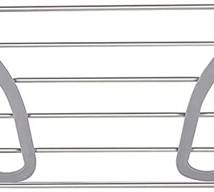 ZyHMW Clothes Airer Radiator Folding Airer Radiator Towel Holder Clothes Dryer Drying Rack Rail Install Onany Radiator in Any Room，Folding Airer (Color : Gray) (Color : Gray)