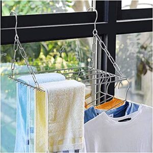ZyHMW Clothes Airer Balcony Folding Shoe Drying Rack Clothes Airer Stainless Steel Laundry Underwear X6HC，Clothes Airer (Size : 40cm) (Size : 40cm)