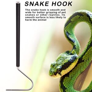 Aufeeky Telescoping Stainless Collapsible Snake Hook and Grabbers Snake Reptile Grabber Reacher Pickup Tool Long Reptile Catcher for Ball Pythons Corn Snake Reptiles Pet Snake Serpent (39.4 inches)