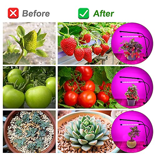 Hawanik LED Grow Lights for Indoor Plants 2-Pack