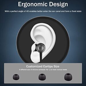 USB C Headphones, USB C Earbuds, USB Type C Earphone USB C Headphone Plug Noise Canceling in-Ear Headphones with Microphone for Samsung S23 S22 Ultra Z Flip 4 S21 Google Pixel 6a 7 Pro iPad Pro Air 5