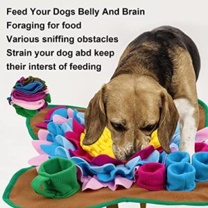 TWOPER Pet Snuffle Mat for Dogs Sniffle Interactive Treat Game for Boredom Anxiety Relief Dog Feeding Mat Enrichment Dog Puzzles for Smart Dogs Encourages Natural Foraging Skills & Mental Stimulation