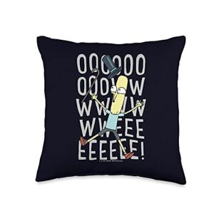rick and morty oowweeeee throw pillow, 16x16, multicolor