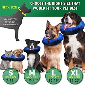 Soft Dog Cone Collar for Large Dogs for After Surgery - Inflatable Dog Neck Donut Collar - Elizabethan Collar for Dogs Recovery - Dog Cones Alternative - Protective Pet Cones for Dogs